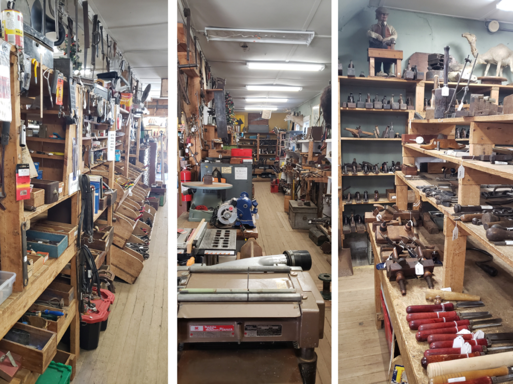 First floor tool selection at Liberty Tool Company in Maine